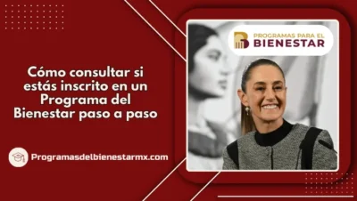 Cómo consultar si estás inscrito en un Programa del Bienestar paso a paso