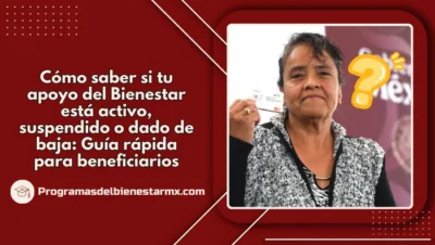 Cómo saber si tu apoyo del Bienestar está activo, suspendido o dado de baja: Guía rápida para beneficiarios