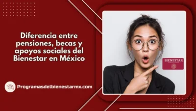 Diferencia entre pensiones, becas y apoyos sociales del Bienestar en México